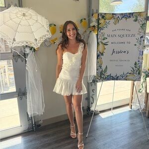 Hello Molly White Ruffle Wedding Dress